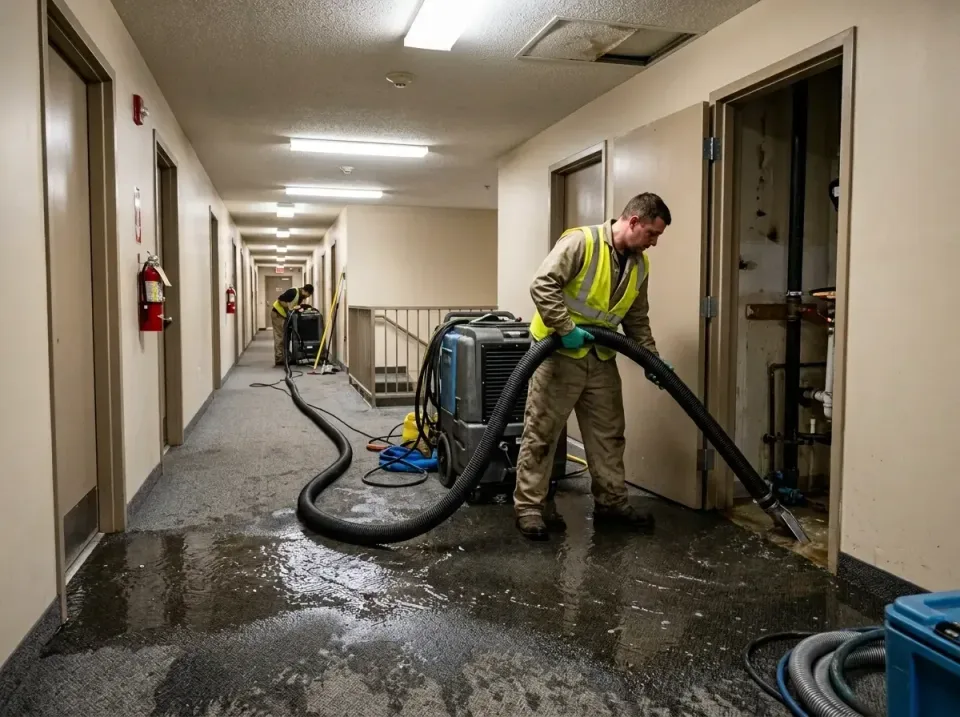 multi-unit-apartment-hallway-f-005 — frequently asked questions, Emergency Burst Pipe Water Extraction & Removal in Krum, TX